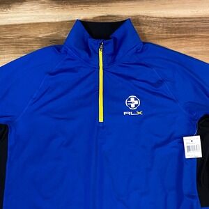 RLX Ralph Lauren Mens Golf Performance 1/4 Zip Pullover Jacket Large